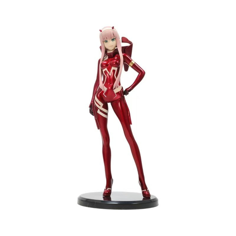 DARLING in the FRANXX Anime Action Figure Zero Two 24cm Estátua de Desenho Animado Modelo Coleção Brinquedos Decoração de Mesa Bonecos Presentes