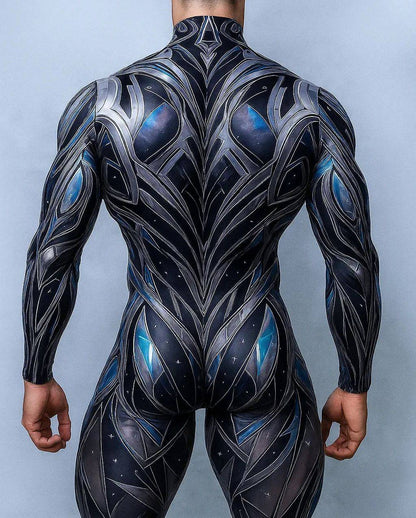 Halloween Lizard Bodysuit Men's Unique Muscle Series Holiday Jumpsuit Carnival Costume Adult Roleplay Party Masquerade Ball Set