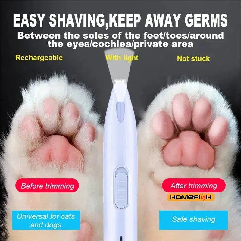 Máquina de Tosa Elétrica Profissional para Cães Aparador de Pelos de Patas para Animais de Estimação Tesoura de Tosar Gatos Aparador de Pelos de Bumbum e Orelhas