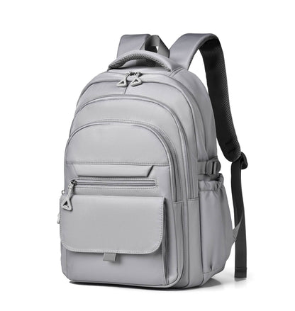 Mochila Multi-camadas Impermeável e Estilosa Oxford de Grande Capacidade Simples para Estudantes, Viajantes e Uso Diário