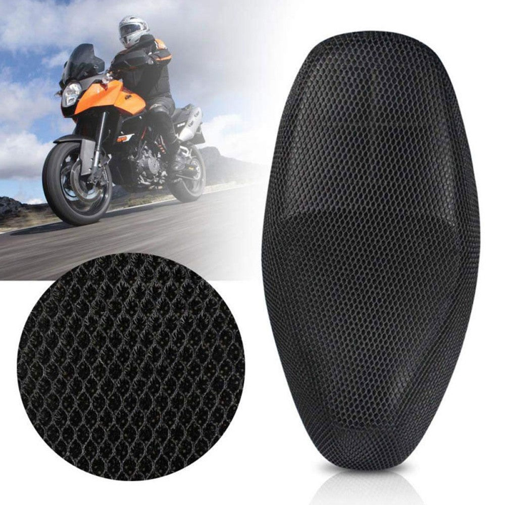 AUTCOAT 1 Peça Capa de Assento de Moto Scooter Ciclomotor Malha 3D Respirável Almofada Antiderrapante S-6XL