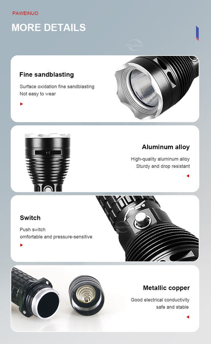 9000LM Upgrade XHP160 Diving Flashlight Powerful Profession Underwater Lantern Rechargeable Dive Torch IP8 Waterproof Scuba Lamp