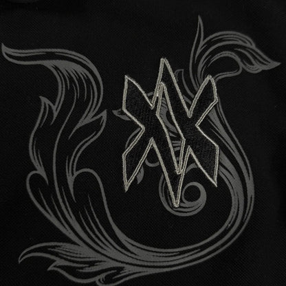 Retro Long Sleeve Polo Shirt Y2k Casual Loose Letter Pattern Embroidery T Shirts Street Sweatshirt Men Cotton Jersey Lapel Golf