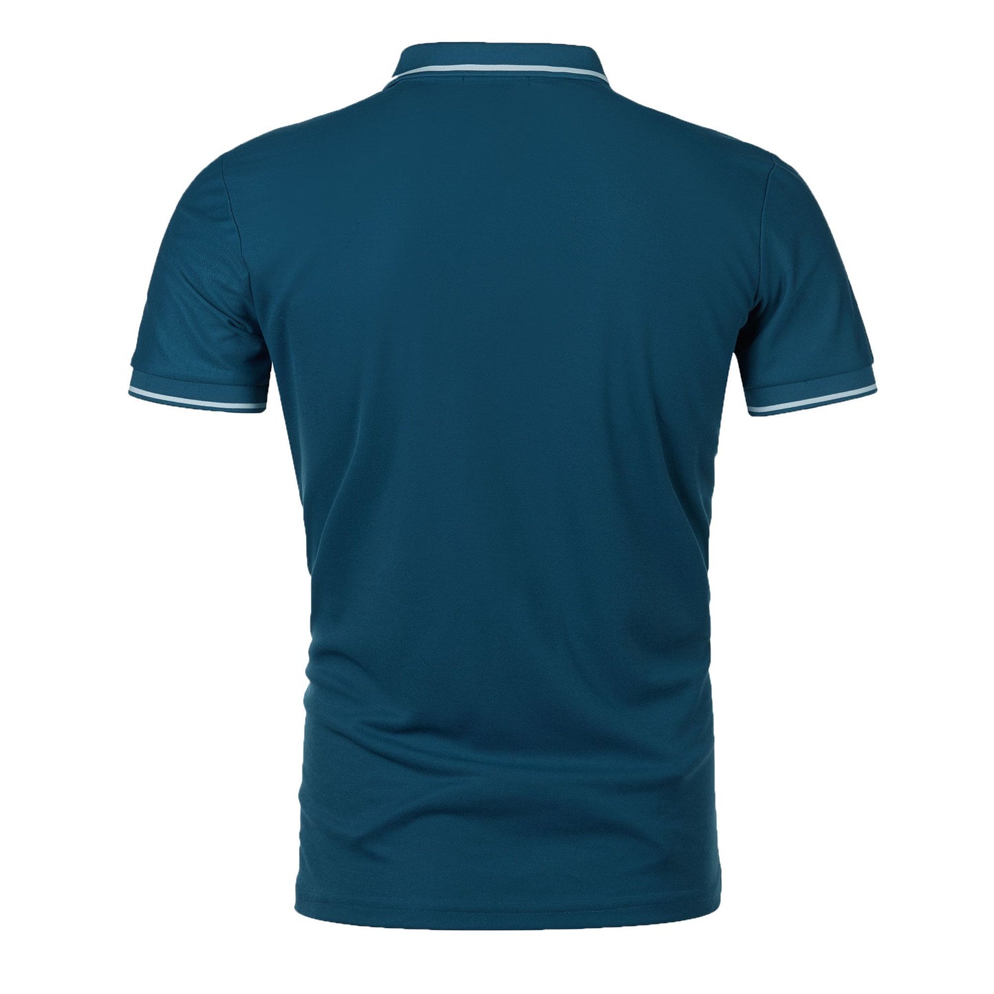 Men's new top Polo shirt T-shirt Summer men's short sleeve color lapel casual fashion white shirt T-shirt men's short sleeve