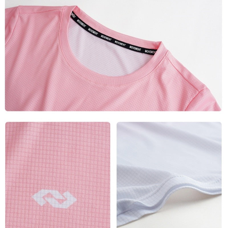 DRUR Women Running Set Quick Dry Loose Workout Outfit 2 Piece Tracksuit Summer Lightweight Gym Top Shorts Suit Badminton Apparel