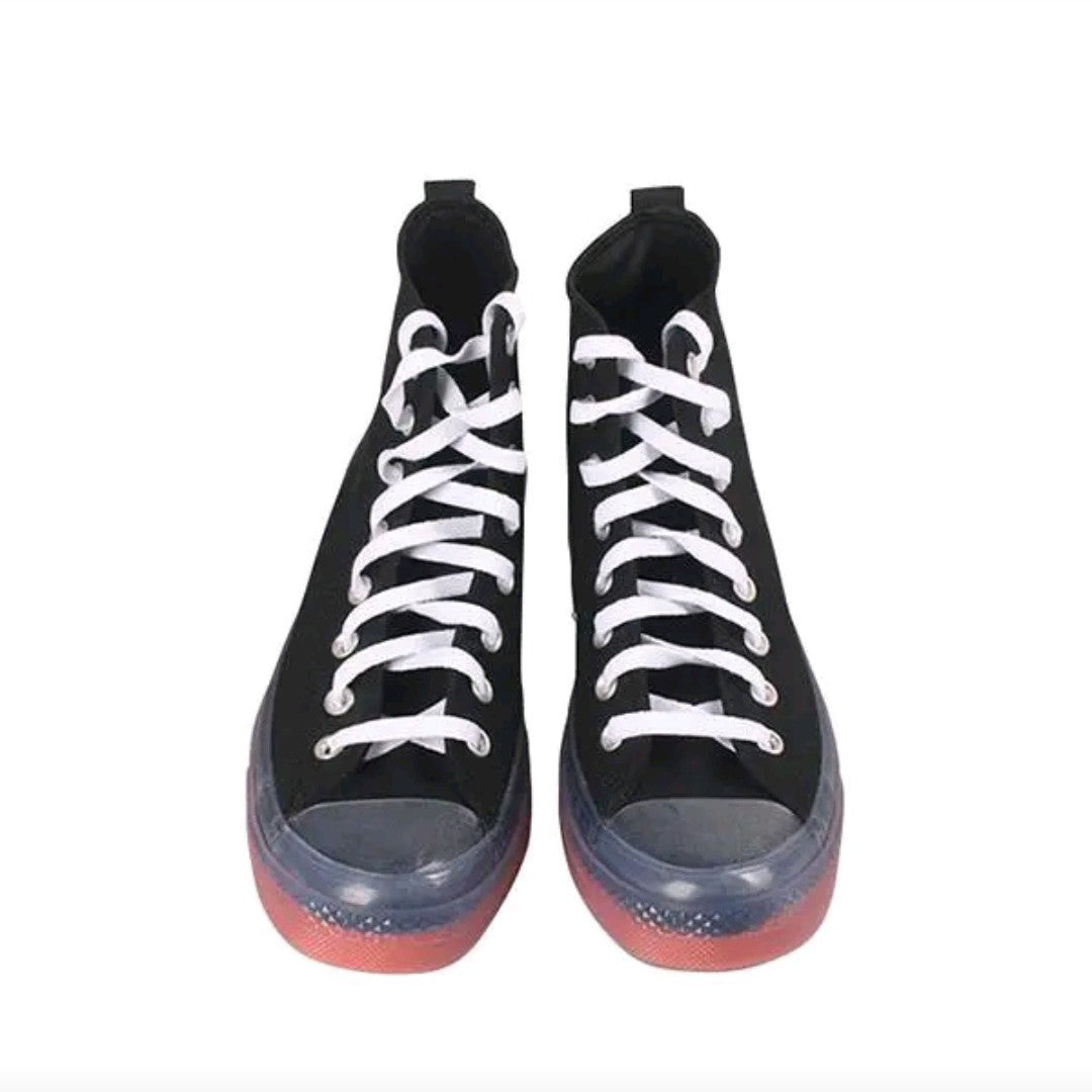 Converse Chuck Taylor All Star CX Men's and Women's Skateboarding Shoes, Durable, Shockproof Sneakers, Black and Orange