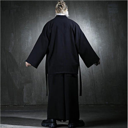 Spring Men's Frenulum Loose Coat Korea Tide Brand Plus Size Outwear New Fashion Casual Jackets Male Personality Clothes Hombre