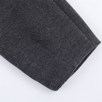 Women's Coat 2025 Autumn and Winter New Style Gray Long-Sleeve Belted Single-Breasted Stand Collar Loose Coat Fashionable