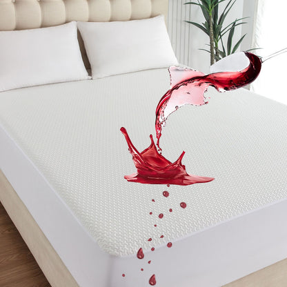 Protetor de colchão 100% impermeável premium, colchão 3D Air 290GSM, capa de colchão queen respirável e com proteção 360°