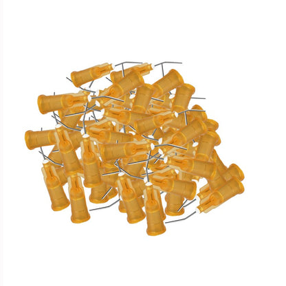 100 Unidades/Pacote Pontas de Agulha Pré-Curvadas de Irrigação Dental Ponta de Seringa de Entrega Limpeza Dental Cuidados Bucais Aplicador Descartável