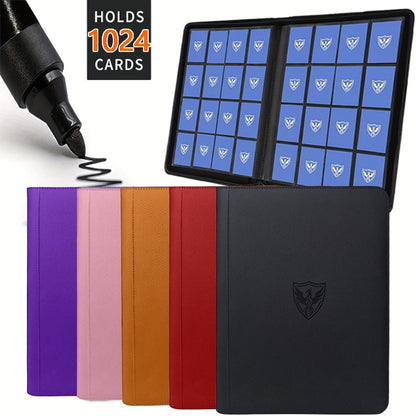 Trading Card Binder, Premium Card Binder, 1024-Pocket Trading Card Binder, Premium 16-Pocket Card Holder Folder, Side-Loading Card Album Suitable for Yu-Gi-Oh!, Magic: the Gathering, Trading Cards, Sports, Compatible with Tcg/Mtg, Card Storage