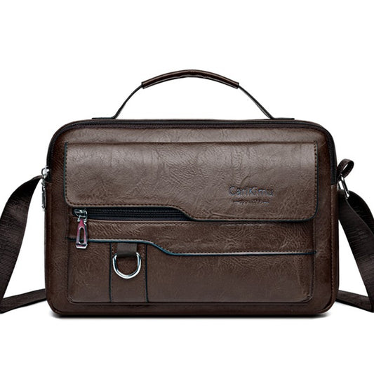 Men's and women's cross-body and shoulder bag for business, simple and casual, with minimalist design. Made of PU material.