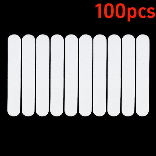 10/100pcs Hat Sweat Absorber Stickers Women Men Cotton Anti-dirt Sports Belt Cap Rim Invisible White Tape Hat Reducer Liner Pad