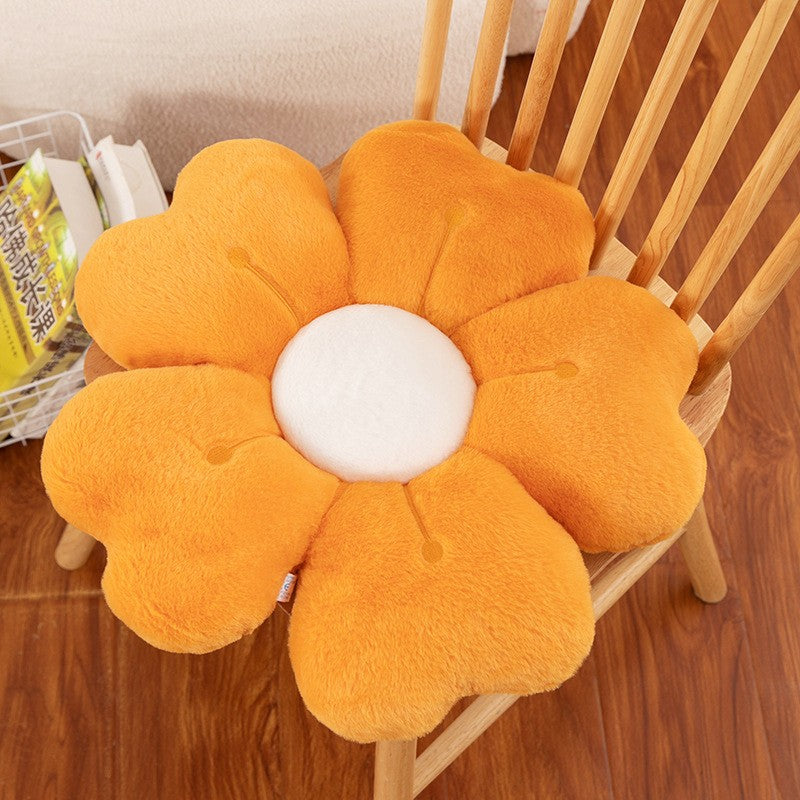 Flower Plush Throw Pillow Cute Daisy Stuffed Cushion Kawaii Sleeping Pillow Soft Office Chair Back Cushion Pet Mat Home Decor