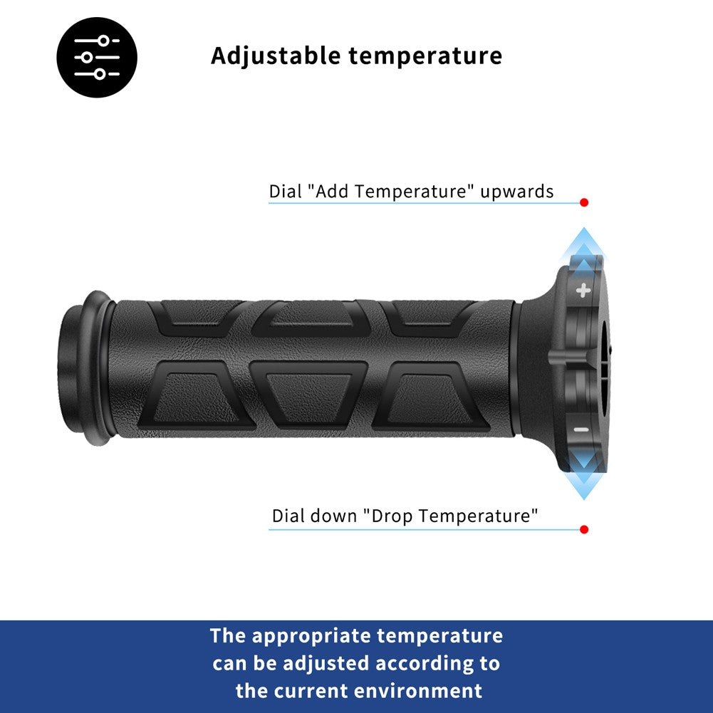 Manopla Aquecida para Motocicleta 22mm, Punho Universal Aquecido para Moto, Manoplas Elétricas Aquecidas, Punho Aquecido para Motocicleta no Inverno