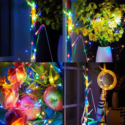 IP65 LED Copper Wire Fairy Lights DC 12V Powered Flexible String 5M 50Lamp 10M 100Lamps for Indoor Outdoor Party Festival Decor