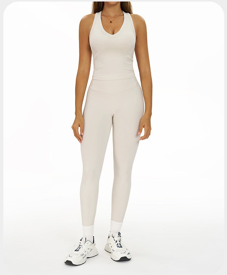 2 Pieces Women's Tracksuit Seamless Yoga Set Workout Outfit Sportswear Gym Clothing High Waist Leggings Fitness Bra Sports Suits