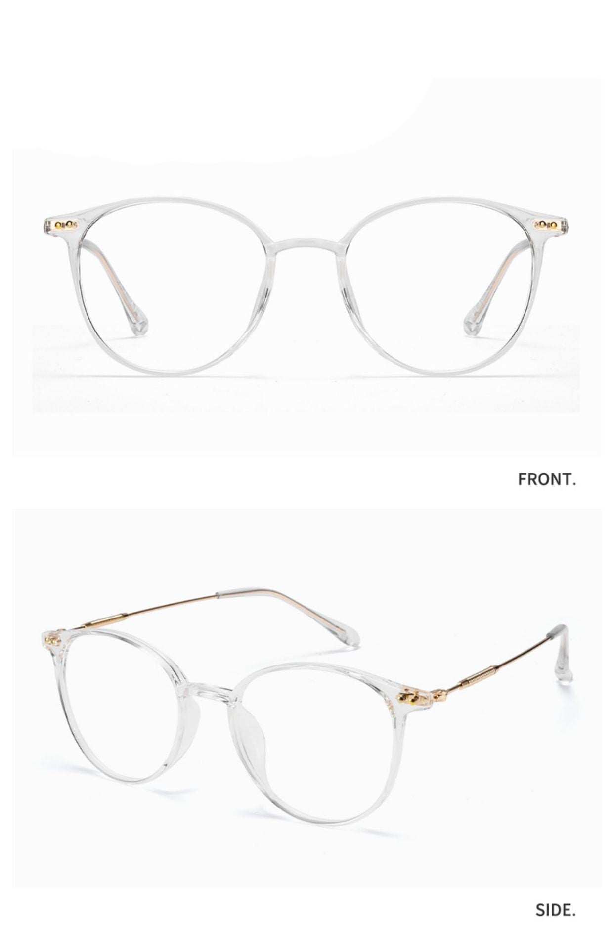 Round Frame Glasses For Myopia Women With Blue Light Ultra-light Internet Celebrity Without Makeup Small Glasses Frame 9531