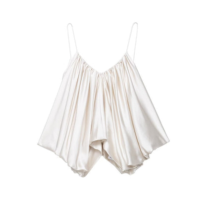 HH Women New Fashion Solid Belt Wrinkles Decorate Casual Loose Trousers Female Chic Zipper Side Pocket Slim Wide Leg Pants