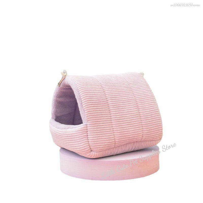 Ninho de Algodão para Pássaros Gaiola de Papagaio, Ninho de Algodão para Pássaros Espessado de Inverno, Mini Casa de Estimação, Rede, Tenda de Gaiola, Cama, Caverna Suspensa, Produto para Animais de Estimação
