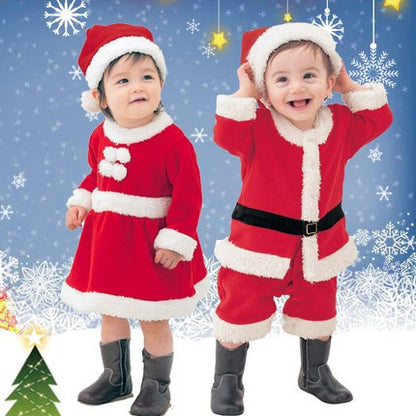 New Year Baby Boys Girls Christmas Santa Claus Costumes Children's Gifts Children Halloween Cosplay Party Kids Clothes