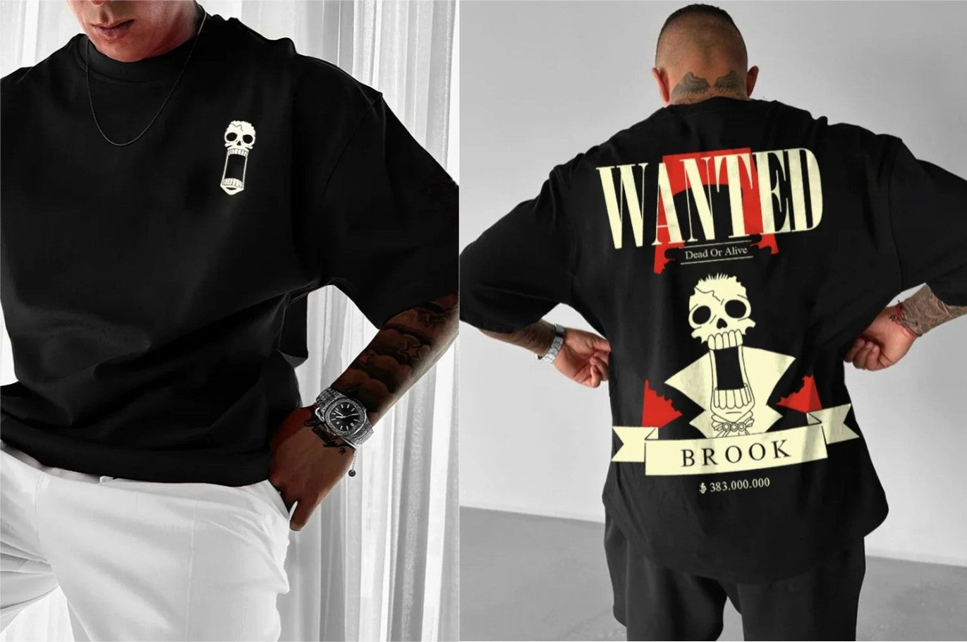 ONE PIECE Anime Roupas Periféricas Camiseta Clássica de Quadrinhos Manga Curta Gola Redonda Masculina e Feminina de Casal para o Verão