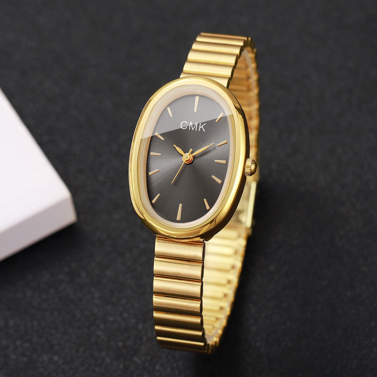 Fashion Oval Dial Women Watches Ultra-thin Strap Analog Quartz Wristwatch Girls Clock Reloj Mujer?Without Box?