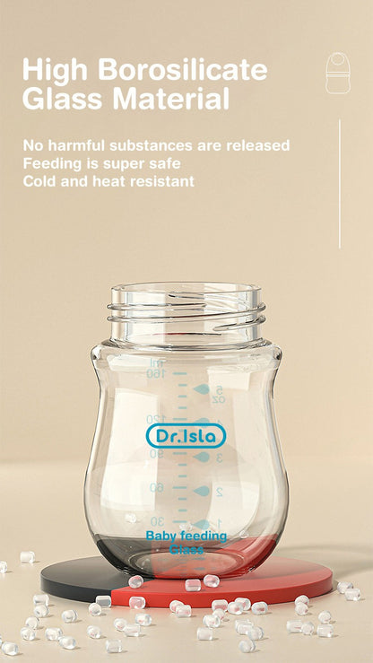 MAMIJOY 2PCS 90ML/160ML Baby Glass Bottle Newborn Bottles Anti-flatulence Milk Feeding Bottles Infant 0-3 Month BPA-Free GB01?02