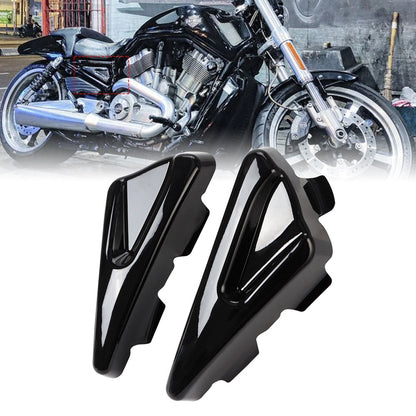 Tampas Laterais do Tanque de Quadro em ABS Preto Brilhante para Motocicletas Harley V-ROD VRSCDX NIGHT ROD SPECIAL NRS VRSCF MUSCLE 2007-2017