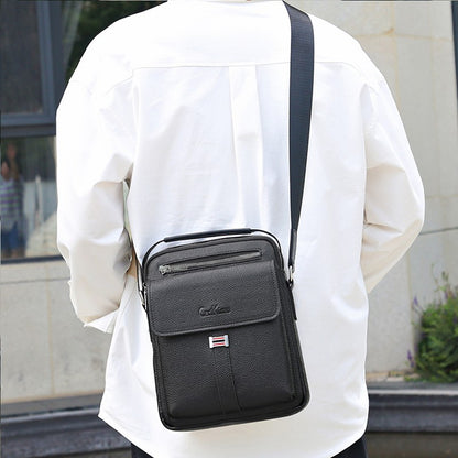 Men's Genuine Leather Crossbody Shoulder Bags High Quality Tote Fashion Business Man Messenger Bag Leather Bags Fanny Pack