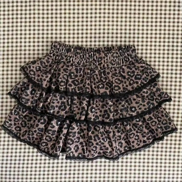 Japanese Y2k Cute Ruffled Plaid Skirt Punk Rock Subculture Cake Skirts Japanese Preppy Style Casual New 2025 Women Skirts