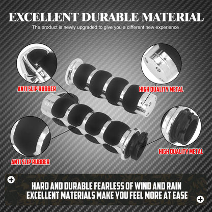 1" Motorcycle Hand Grips 25mm Handlebar Handle Bar For Harley Touring FLHR Softail Fat Boy Sportster XL 883 1200 Dyna For Honda