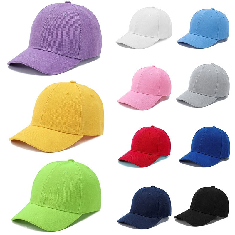 Child Hats Kids Snapback Baseball Cap Solid Color Sun Hat Spring Summer Hip Hop Boys Girls Toddler Peaked Caps Bones Adjustable