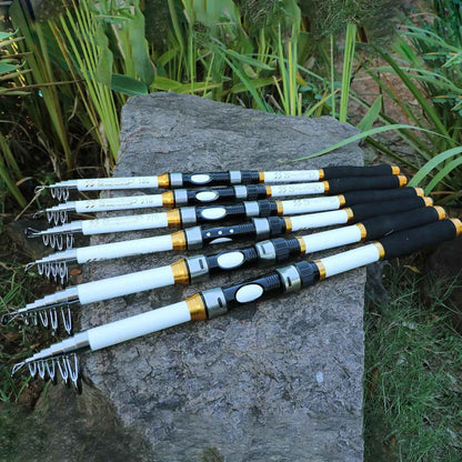 Sougayilang 1.8-3.3M Telescopic Fishing Rods 6-8 Sections Ultralight Glass Fiber Carp Fishing Rods Spinning Pole Fishing Tackle