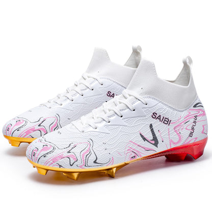 Premium Football Boots Feature Gold Plated Metal SG Studs For Professional Training and Competition Unisex Soccer Cleats