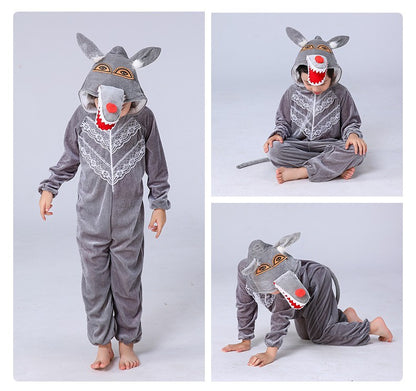 Chinese Zodiac Performance Costumes Children Animal Performance Costumes for Children Day Kindergarten Tiger Rabbit Monkey Dog