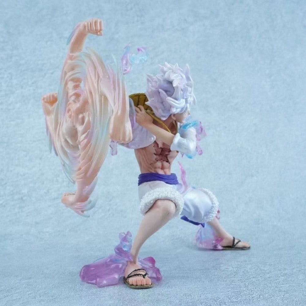 18cm Anime One Piece Figure Shake Hands Nika Luffy Action Figures Pvc Statue Desktop Ornamen Collection Model Toys Gift