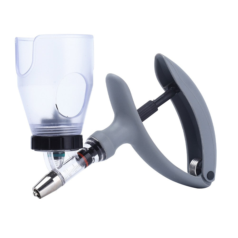 1 peça 2/5ml Seringa Automática para Aves com Frasco de Vacina Injetor Contínuo para Gado Injeção de Vacina Ajustável para Animais de Estimação
