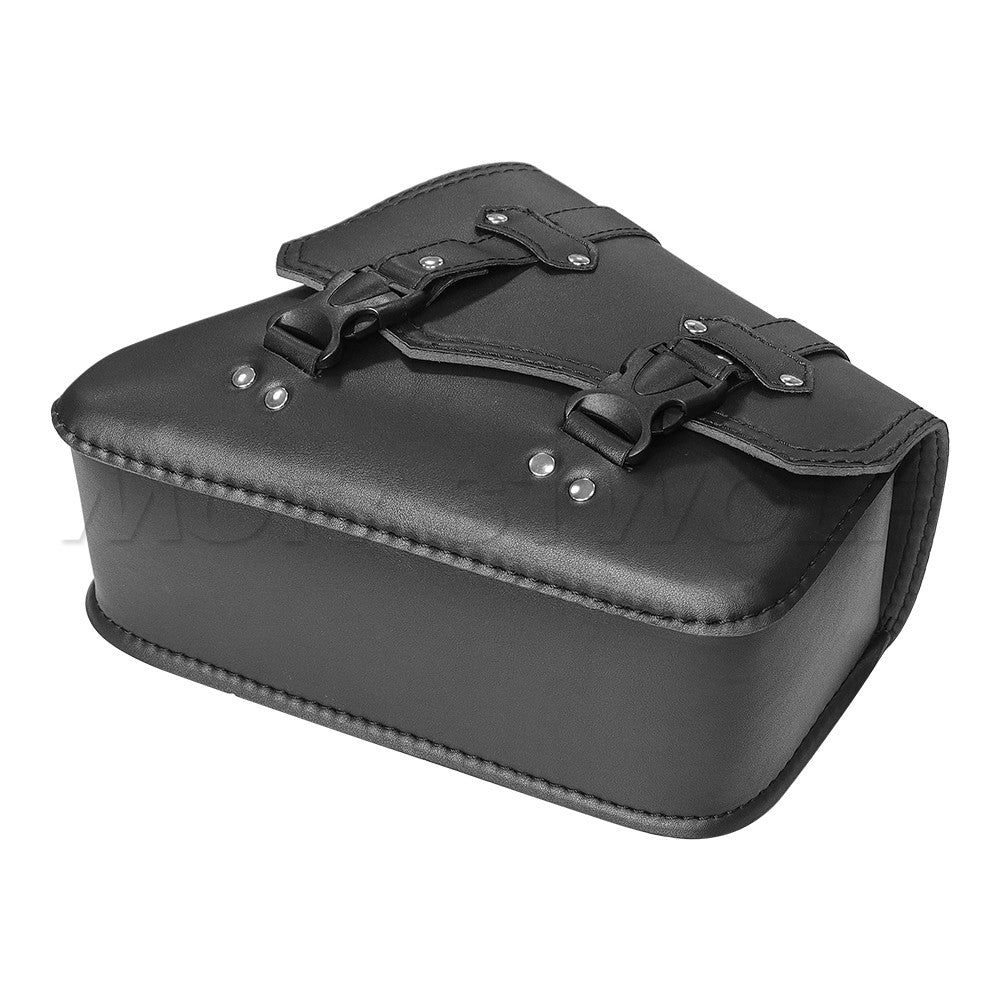 Universal Accessories Triangle Synthetic Leather Motorcycle Side Saddle Bag for Cafe Racer ATV For Harley Sportster XL 883/1200