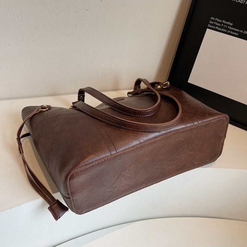 2025 New Light Luxury Niche Popular Large-capacity Commuting Versatile Shoulder Bag Casual High-end Tote Bag Women