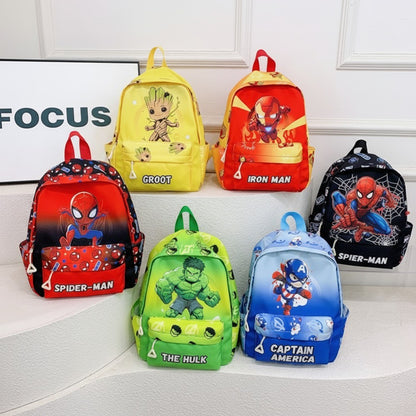 Mochila Infantil Homem-Aranha Marvel Desenho Animado Mochila Escolar Legal Estilosa para Meninos e Meninas Leve Casual Mochila de Jardim de Infância para Crianças