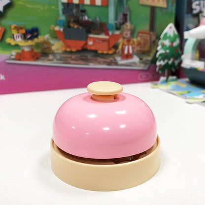 Brinquedo Musical Sino de Metal Bebê com Estímulo Auditivo Colorido, Campainha de Mesa, Campainha de Chamada para Jogos, Chamada de Animais de Estimação, Auxílio para Crianças
