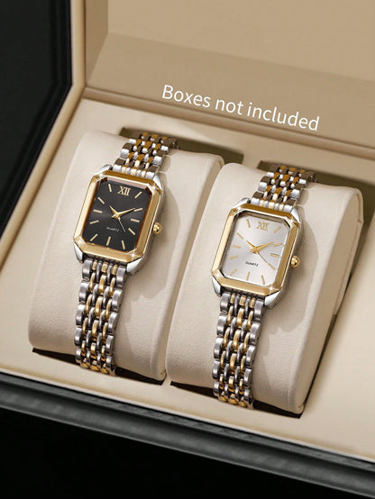 New Fashionable Simple Explosive Square Bar Scale Dial Steel Strip Quartz Watch,Birthday gift, without the box