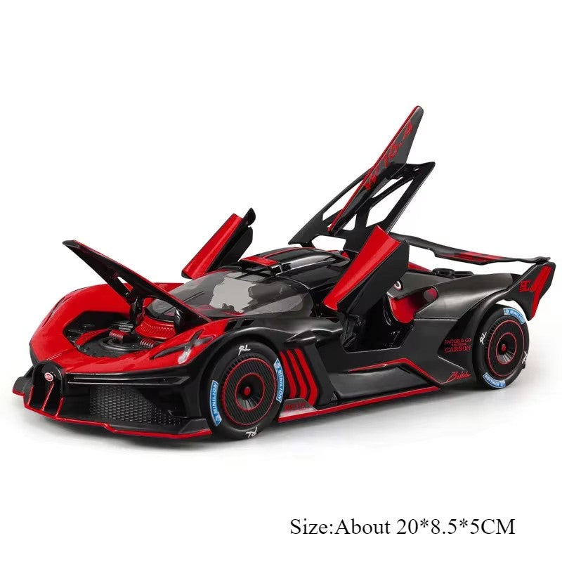 1:24 Lambor Revuelto Bolide Alloy Diecast Cars Model Toys with Sound Light Pull Back Doors Opened Miniature Sports Car Boy Gifts