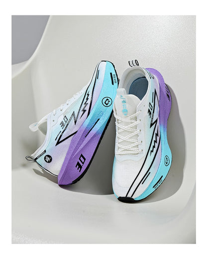 Tênis Masculino de Malha para Conforto 2025, Tênis de Corrida Masculino com Placa de Carbono 3.0, Amortecimento, Esportes, Treino, Corrida, Calçado Especializado para Corrida
