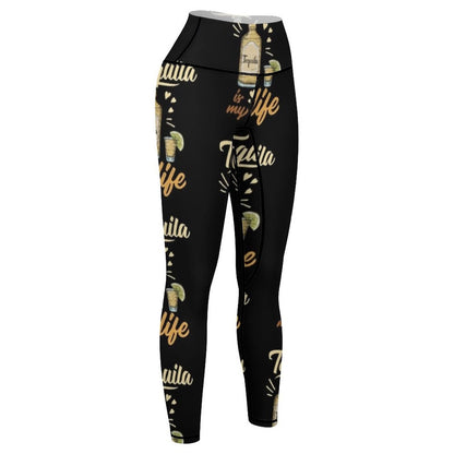 Tequila is my Life Leggings Women's sportswear sports for push up legging pants raises butt Fitness woman Womens Leggings
