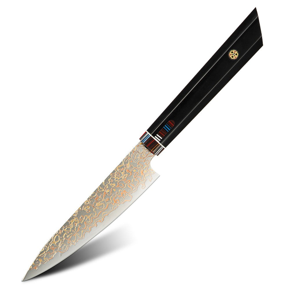 Amber VG10 Damascus Steel Kitchen Knife Set with Resin Handle, Damascus Chef Knife Set, Latest Styles, 37Layers, VG10