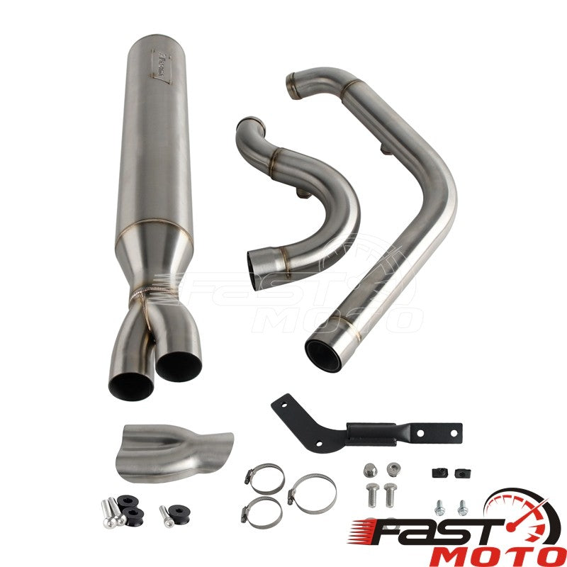 2-into-1 Motorcycle Exhaust System Muffler Pipe For Harley M8 Softail 2018-2026 FXST FXBB FXBBS FXFBS FXFB FLSL FLDE FXLR FXLRS