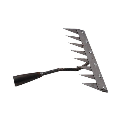 1PCS Teeth Carbon Steel Garden Hand Rake for Farm Garden Weeding Tools Scarifier Agricultural Nail Harrow Metal Harrow