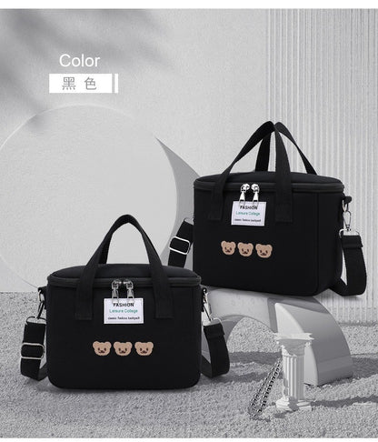 Cartoon Bear Mommy Bag Baby Feeding Bottle Cooler Bag Thermos for Children Thermal Infant Thermo Bottles Mother Kids